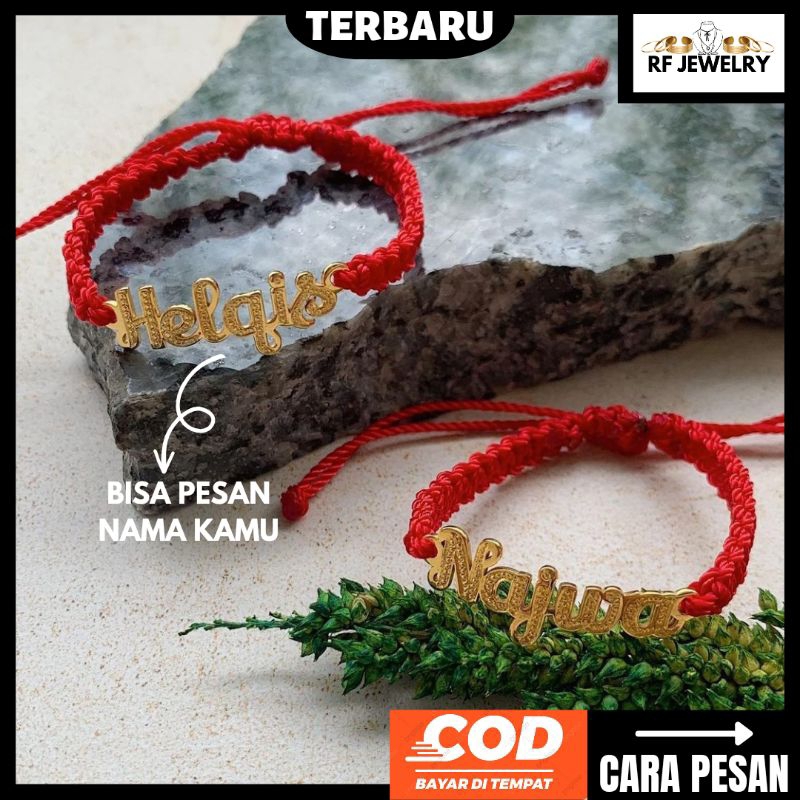Gelang anak/Dewasa custom nama gelang tali