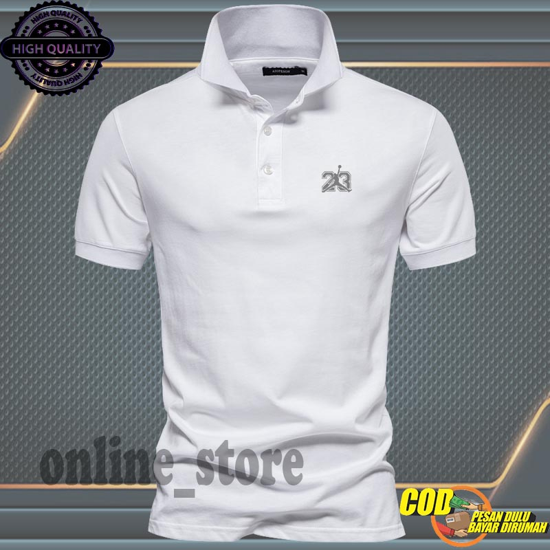 BARU .... Baju Kaos Polo Pria Lengan Pendek / Baju Kaos Polo Casual Pria Premium / Kaos Polo Distro 