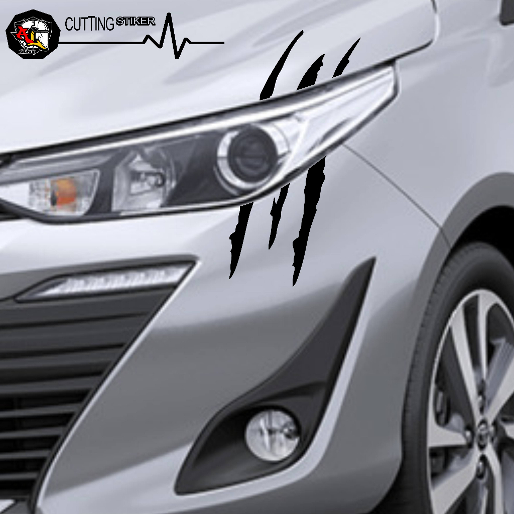 STICKER CUTTING/SC.348/STIKER CAKAR/STIKER 3D/STIKER 3D CAKAR/STIKER CAKAR KUKU/STIKER BEKAS CAKAR H