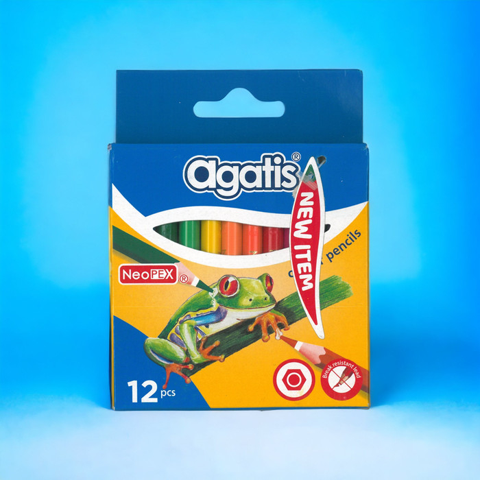 

Pensil Warna Pendek 12 Agatis Neopex
