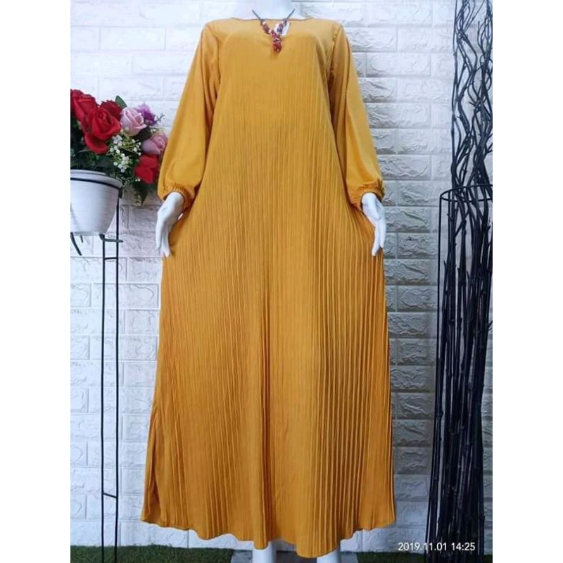 GAMIS PLISKET MAXI JUMBO MAYUNG PREMIUM. // GAMIS PLISKET MAYUNG JUMBO TERLARIS. // GAMIS BAJU WANIT