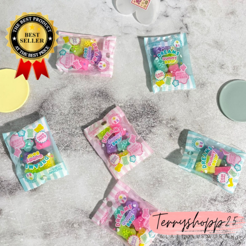 

Penghapus Beruang Gummy Bear Cute 1 Set isi 5pcs Warna Warni Hapusan Lucu Bisa Cod