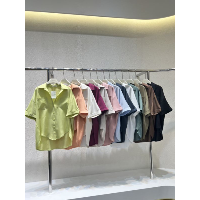 WW-022 KEMEJA WANWAN BANGKOK | SHIRT CEWEK IMPORT | ATASAN WANITA IMPORT PREMIUM