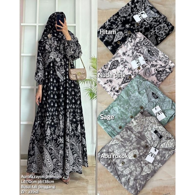 Gamis Aurora Rayon Premium