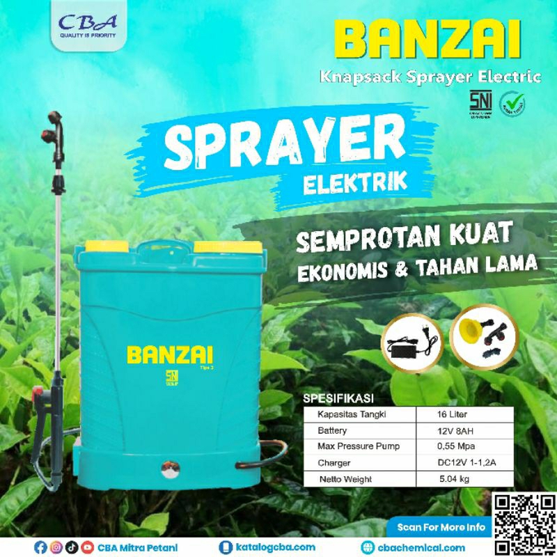 SPRAYER ELEKTRIK BANZAI 16 LITER