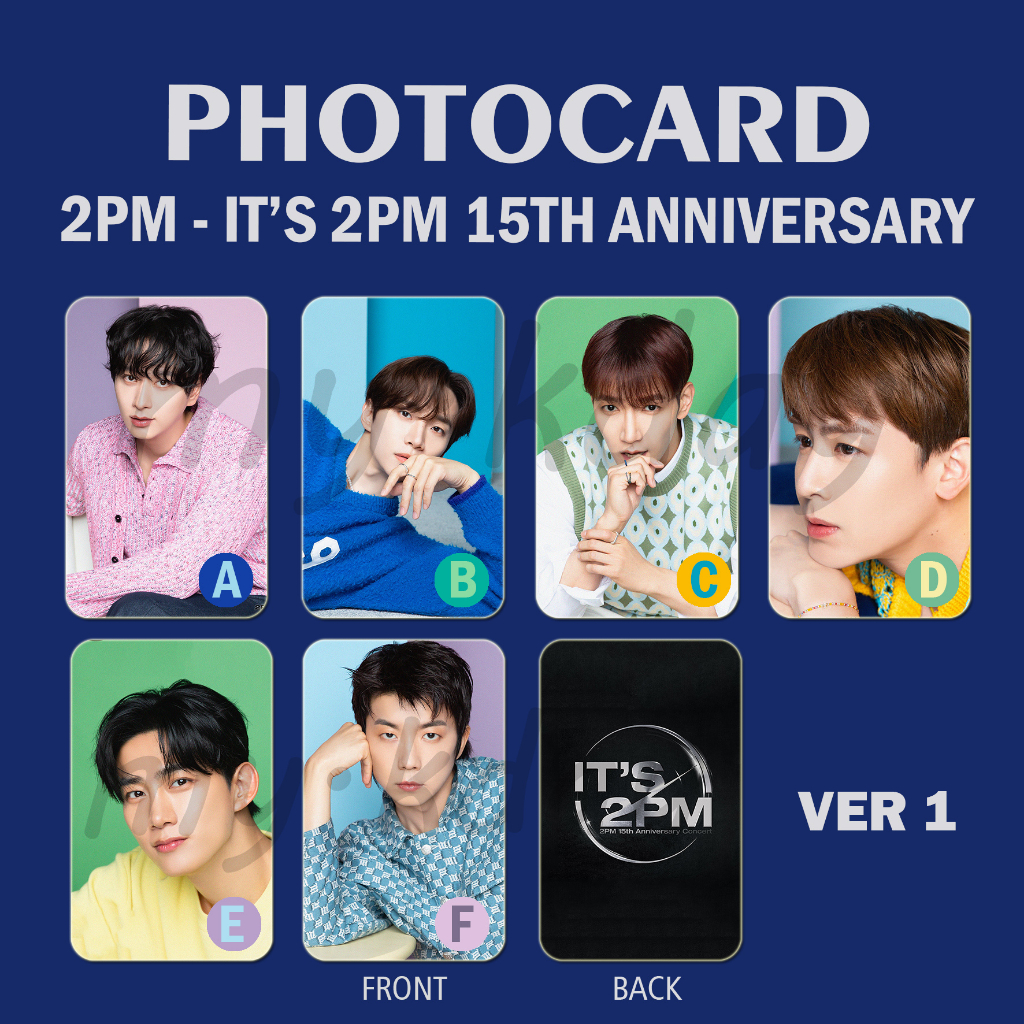 PC-1378, Photocard 2PM IT'S 2PM - 15TH Anniversary 2 sisi