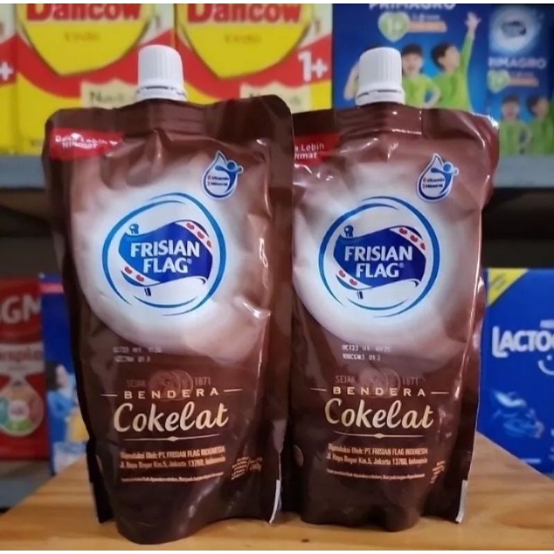 

FRISIAN FLAG POUCH 545G susu cokelat susu putih