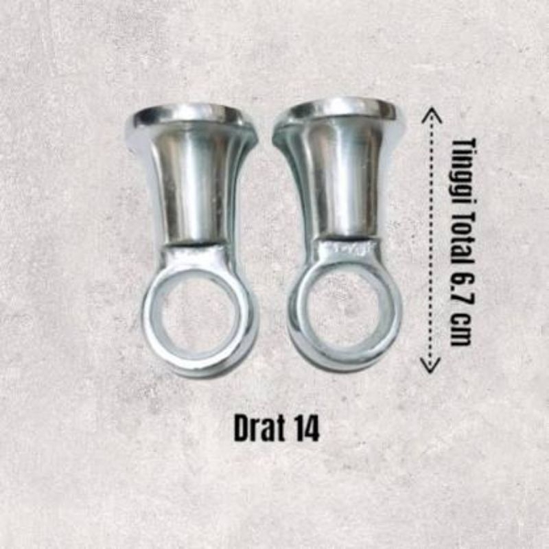 anting shock belakang bebek pendek, sedang, panjang drat 12,drat 14