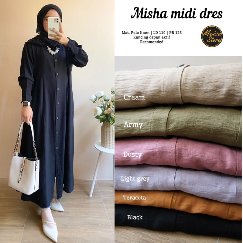 MISHA MIDI DRESS . MEISA STORE