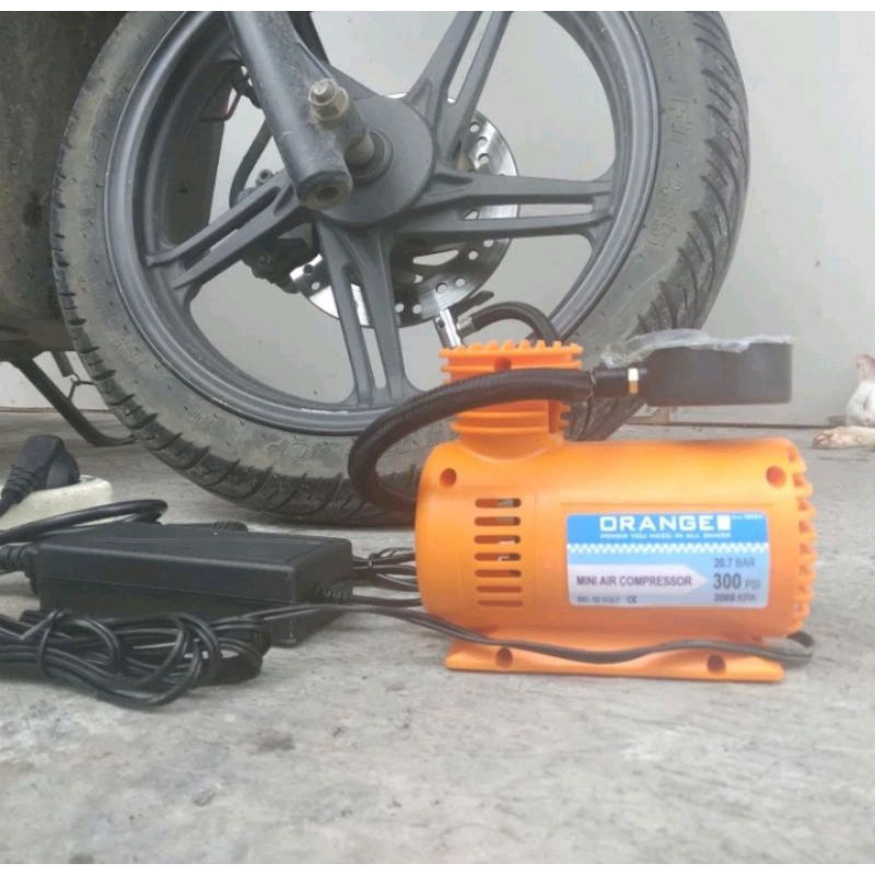 Kompresor orange mini dan atau 1set kompresor mini orange beserta adaptor