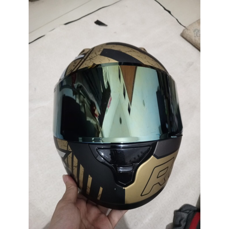 Helm KYT RC 7 Racing Bekas Second Japan Gold Doff