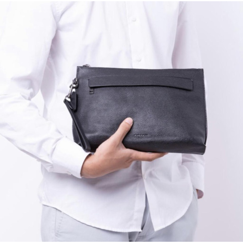 Coach carryall pouch black