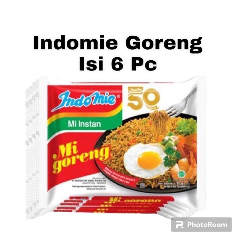 

indomie goreng 1 pack isi 6 bungkus