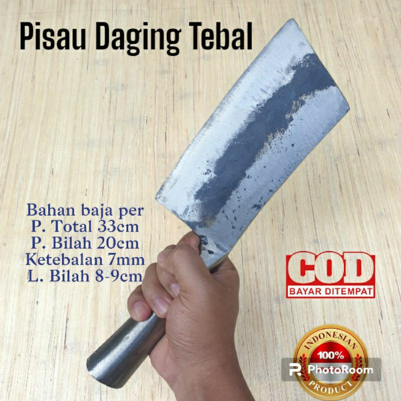 pisau cincang daging tulang super kuat tajam berkwalitas bahan baja per/pisau potong serbaguna