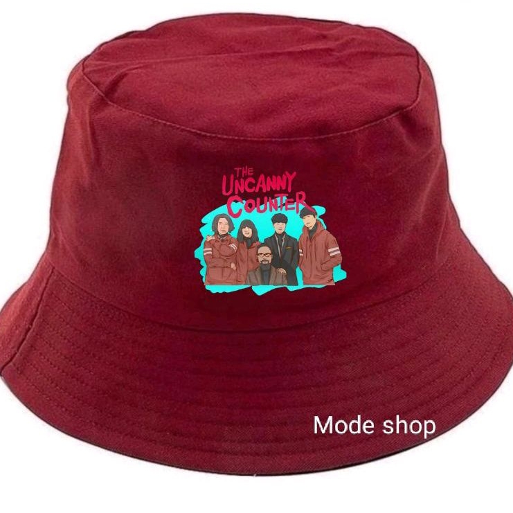 topi bucket hat printed uncanny counter