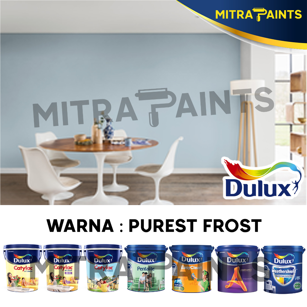Promo Cat Tembok Dulux Faded Denim / Catylac Pentalite Easy Clean Weathershield / Abu Biru
