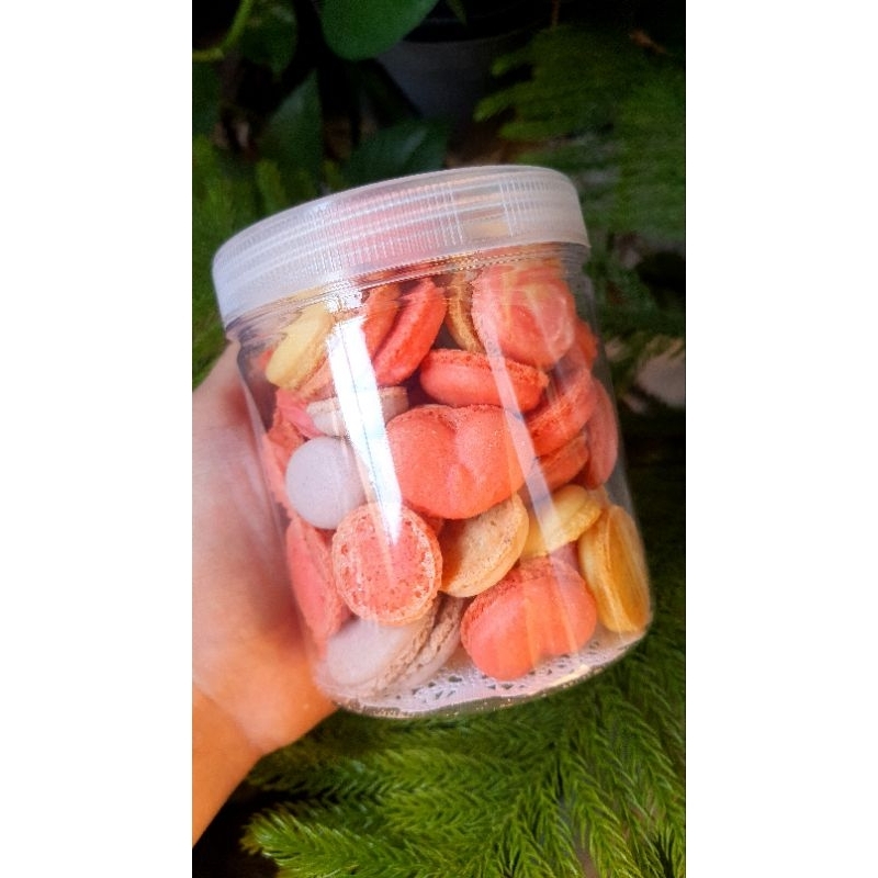 

Homebaked MACARON SHELL Premium 100% tepung almond uk toples 9x10cm