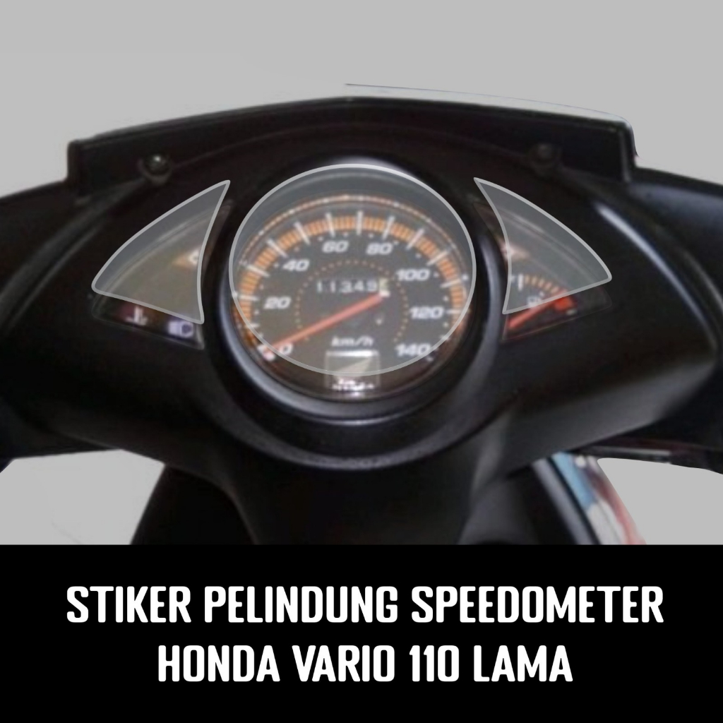 Sticker Pelindung Speedometer Honda Vario 110 lama karbu Variasi Emblem ARS01