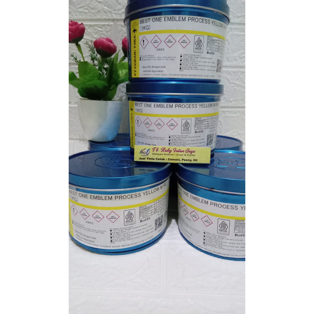 

Tinta Cetak Offset Best One Emblem Process Yellow M RC
