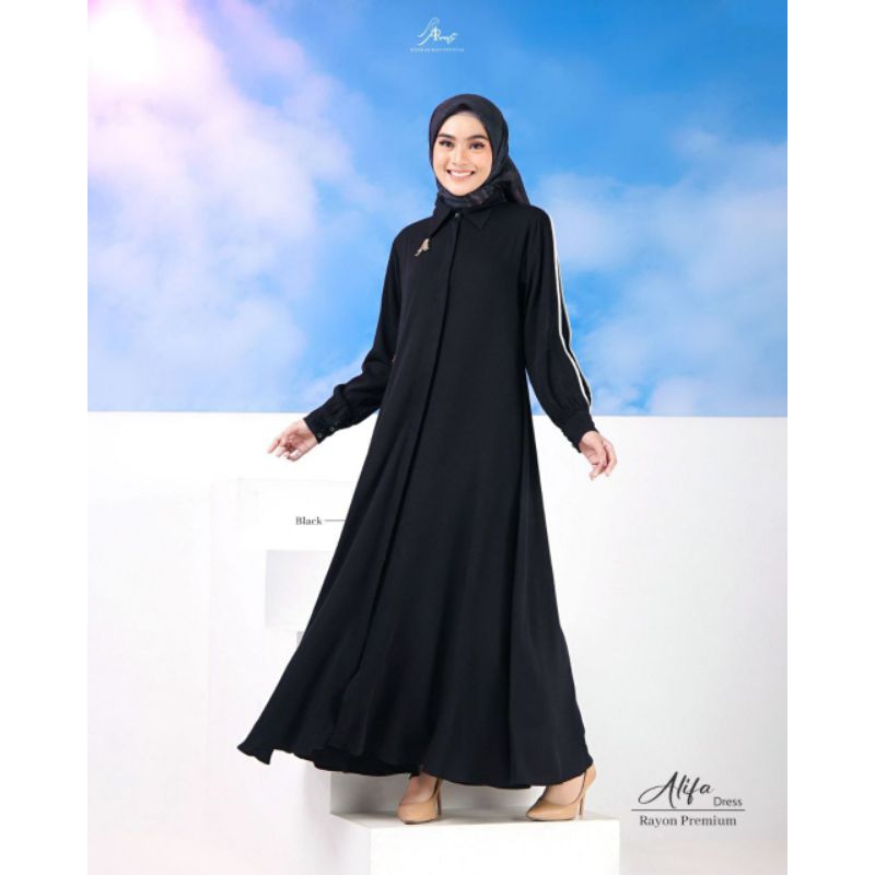 Alifa dress/dress arrafi/gamis murah/arrafi