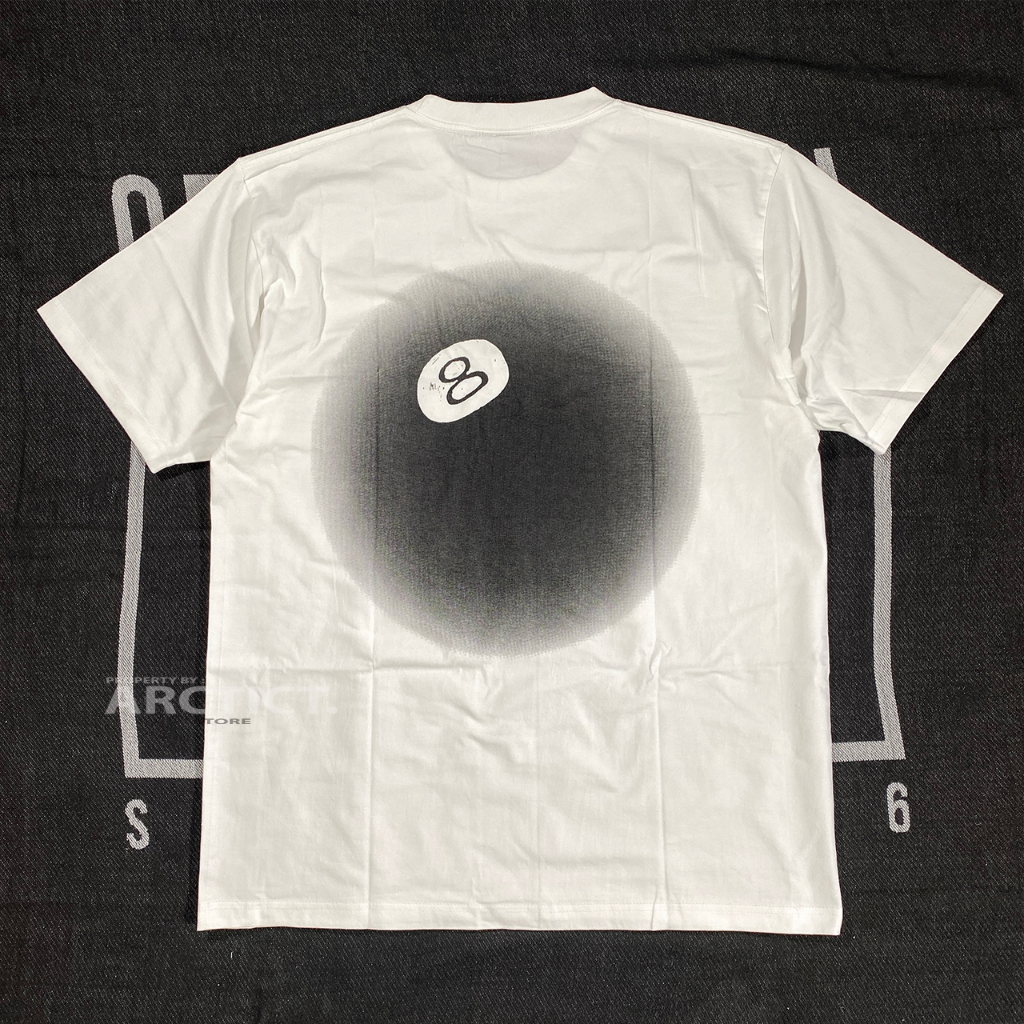 STUSSY 8 BALL FADE TEE - WHITE | KAOS STUSSY