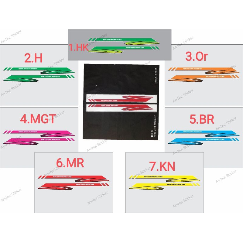 STICKER LIS BODY MITSUBISHI COLT120SS colt T120ss MPI New pick up