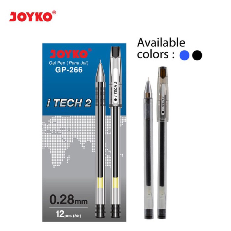 

JOYKO GEL PEN ITECH GP-266 GP266 PENA GEL JOYKO TIPE ITECH HITEC HI TEC MURAH BERKUALITAS