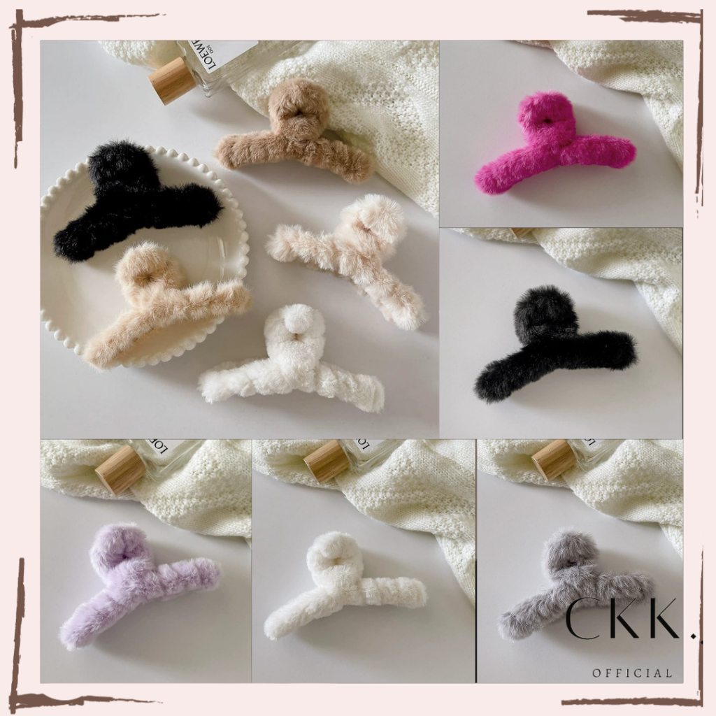 ~ CKK ~  Jepit Rambut Bulu Jedai  Aksesoris Rambut Wanita Dewasa