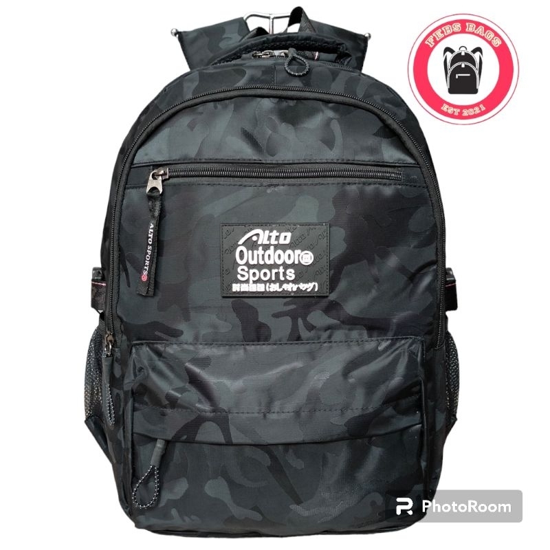 Tas Ransel Backpack Alto original Black Camo