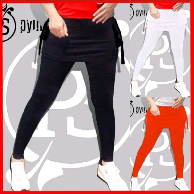 pyursport ~ leging rok saku polos/ baju senam pyursport/ leging senam/ baju senam zumba aerobic