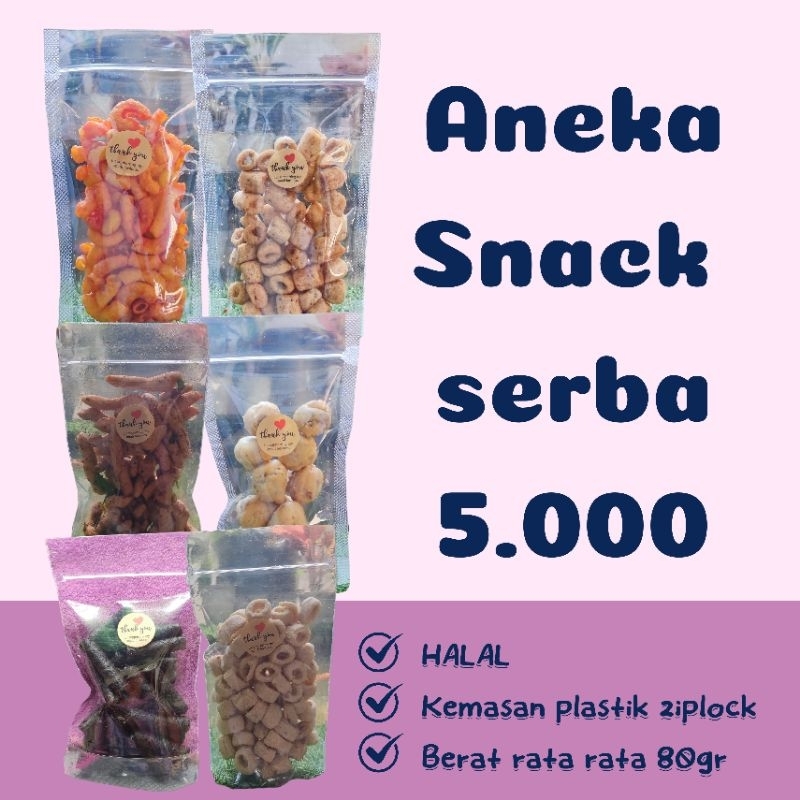 

ANEKA CEMALIN SERBA 5.000 | SNACK SERBA 5 RIBU | CEMILAN MURAH 5 RIBU | MAKANAN RINGAN/JAJANAN SERBA 5.000