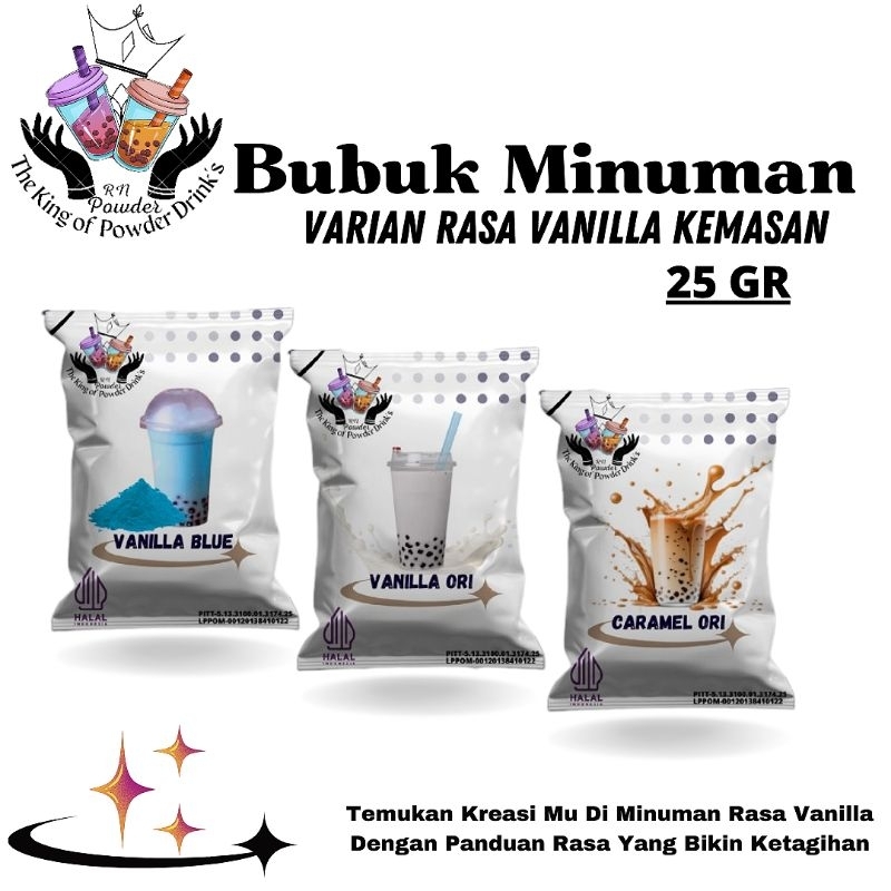 

Serbuk Minuman Sachet Bubuk Minuman Rasa Vanila 25gr Serbuk Minuman Kekinian Bubuk Minuman Premium