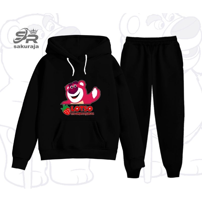 setelan hoodie anak gambar Lotso toy story bisa COD
