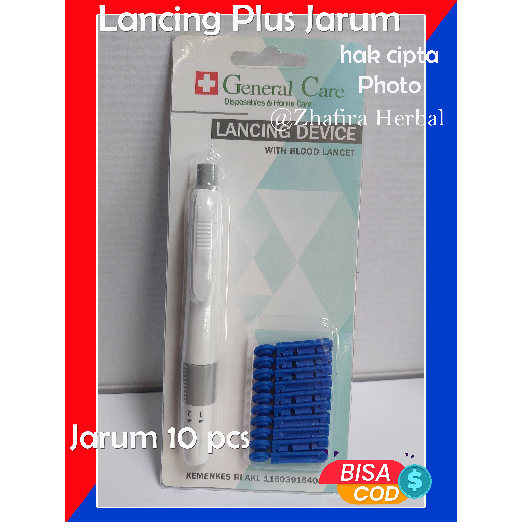 Pena Plus Jarum GC / Lancing Plus Jarum General Care / Pena BEKAM Plus Jarum / Pena ASAM URAT KOLEST