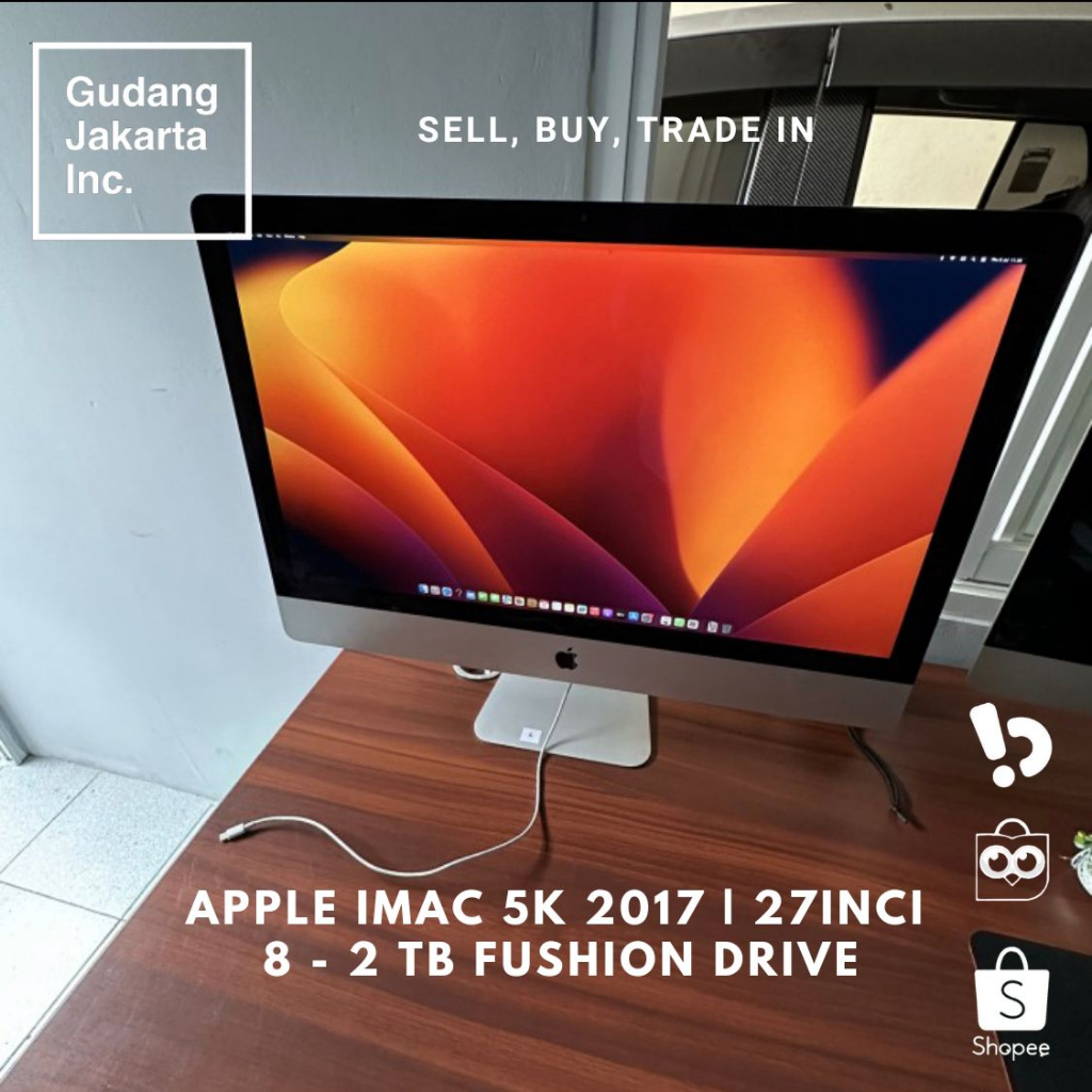 Apple iMac 5K 2017 | 27inci | 8 - 2 TB Fushion Drive , minus layar