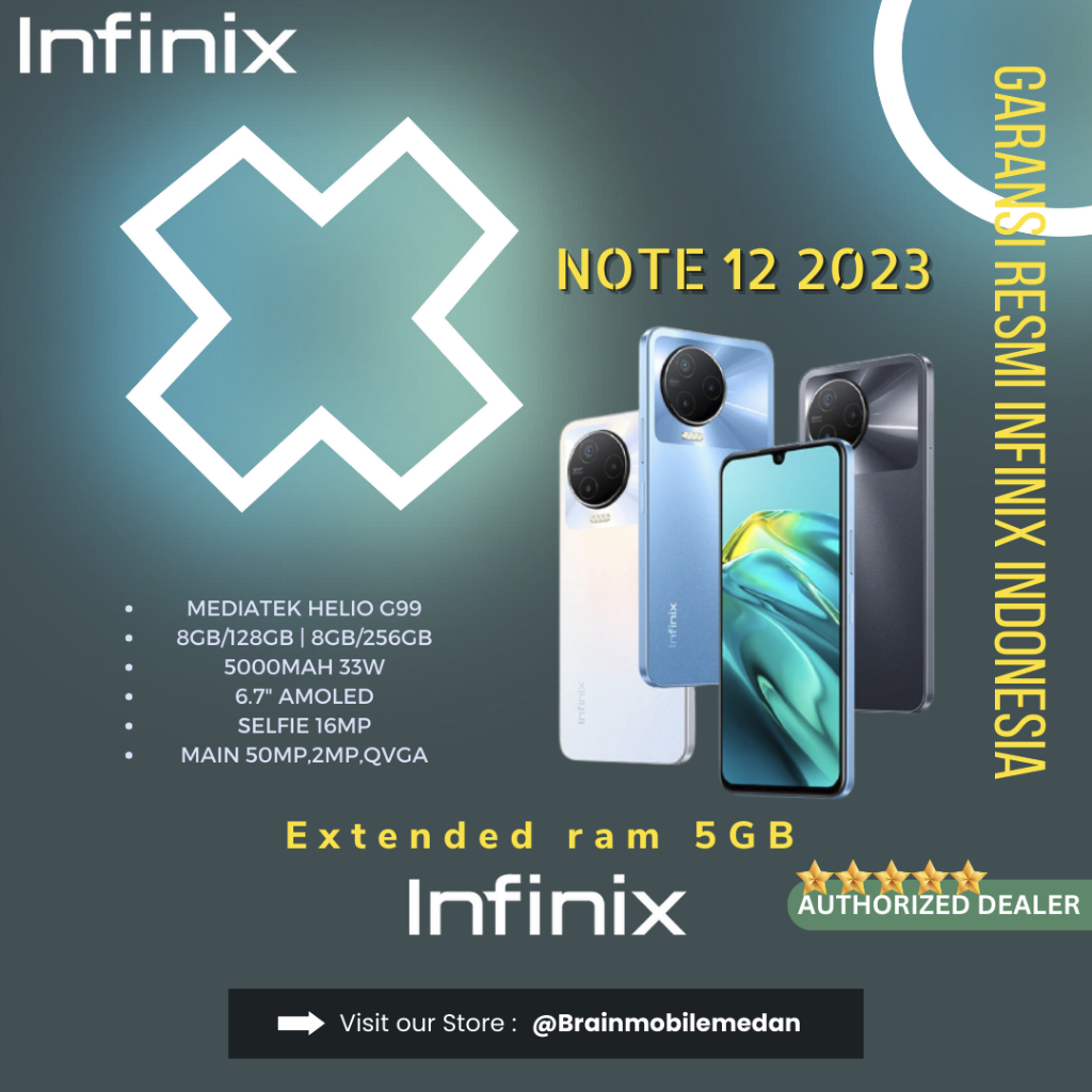HANDPHONE INFINIX NOTE 12 2023 8GB/128GB