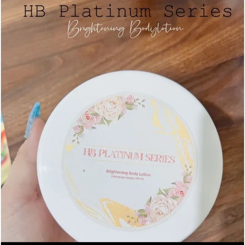 HB glow super/ HB Platinum series 1 paket siang malam  berat 100 ml
