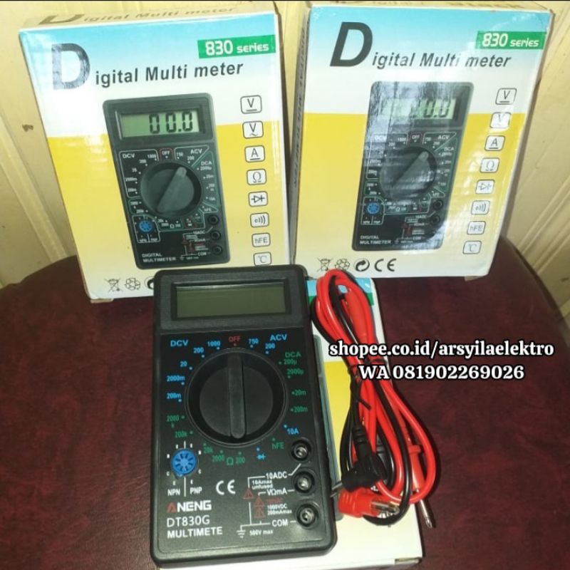 Aneng DT830G Digital Multimeter Voltage Tester Original