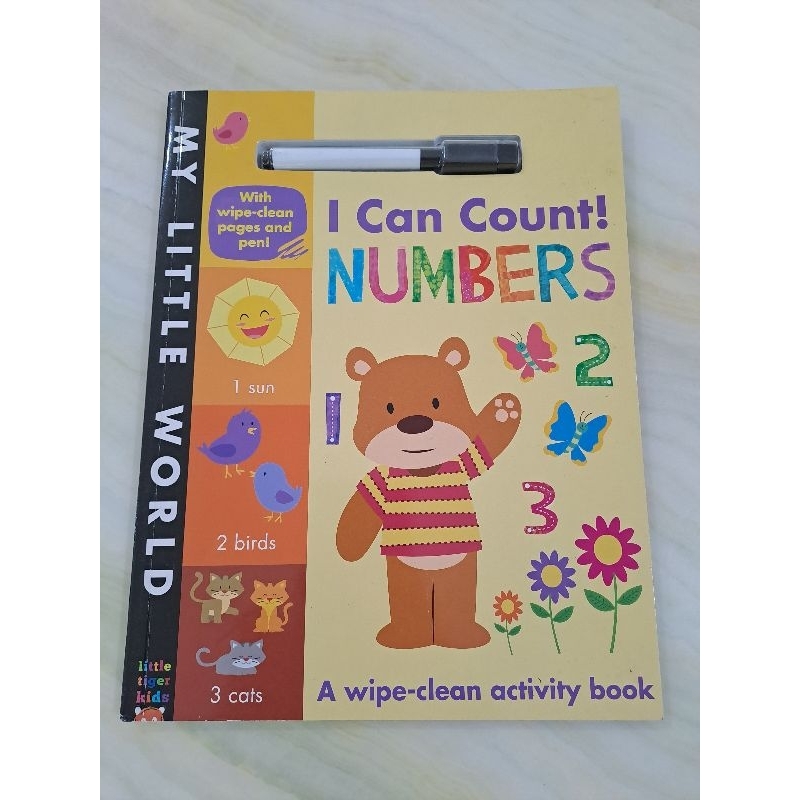 

BBW book wipe and clean ABC numbers / wipe clean book /wipe n clean book big bad wolf / buku impor anak / kids tracing book / buku belajar menulis angka huruf / buku TK