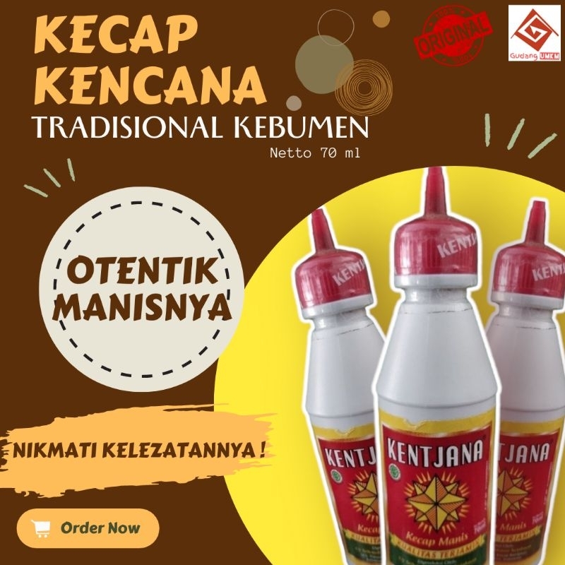 

KECAP KENTJANA Khas Kebumen isi 70 ml || Kecap Tradisional Kebumen ASLI