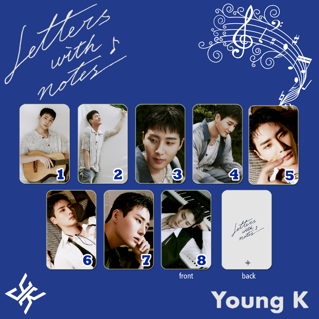 PC-1380, Unofficial Photocard Young K Day6 Letters with Notes 2 sisi