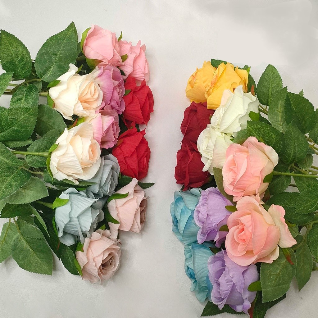 (1 tangkai) Bunga Mawar Premium / Artificial Rose / Bunga Plastik / Bunga Mawar Artifisial / Mawar P