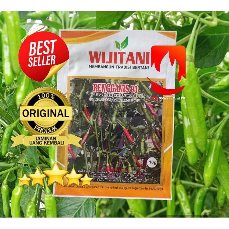 benih Cabe Rawit Hijau RENGGANIS 93 Ori WIJITANI