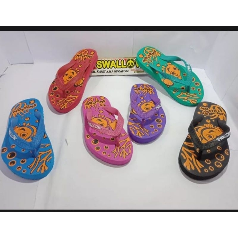 sandal jepit anak#sandal swallow#swallow momo#