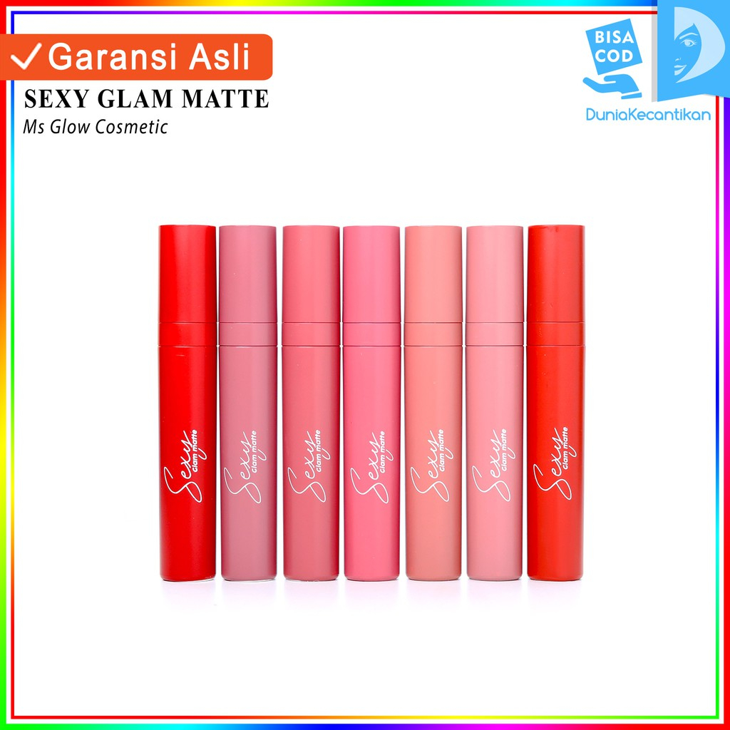 Sexy Glam Matte Ms Glow Lipstick Lip Cream Ms Glow Original