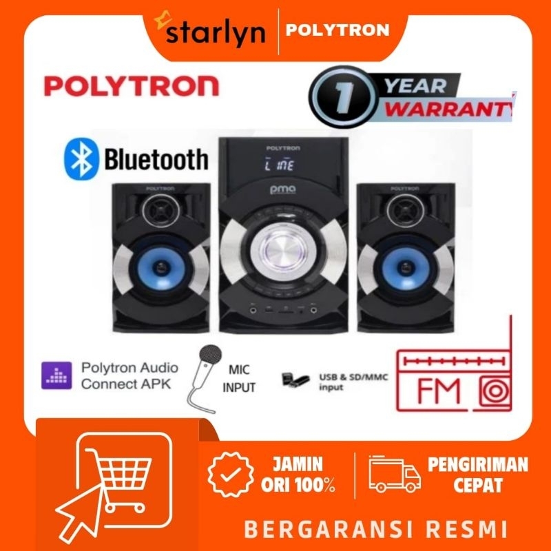 POLYTRON Speaker Bluetooth PMA 9527 RADIO FM PMA9527 / PMA 9527