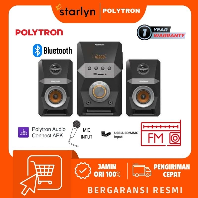 POLYTRON PMA 9522 ( FM RADIO ) Active Speaker with Bluetooth