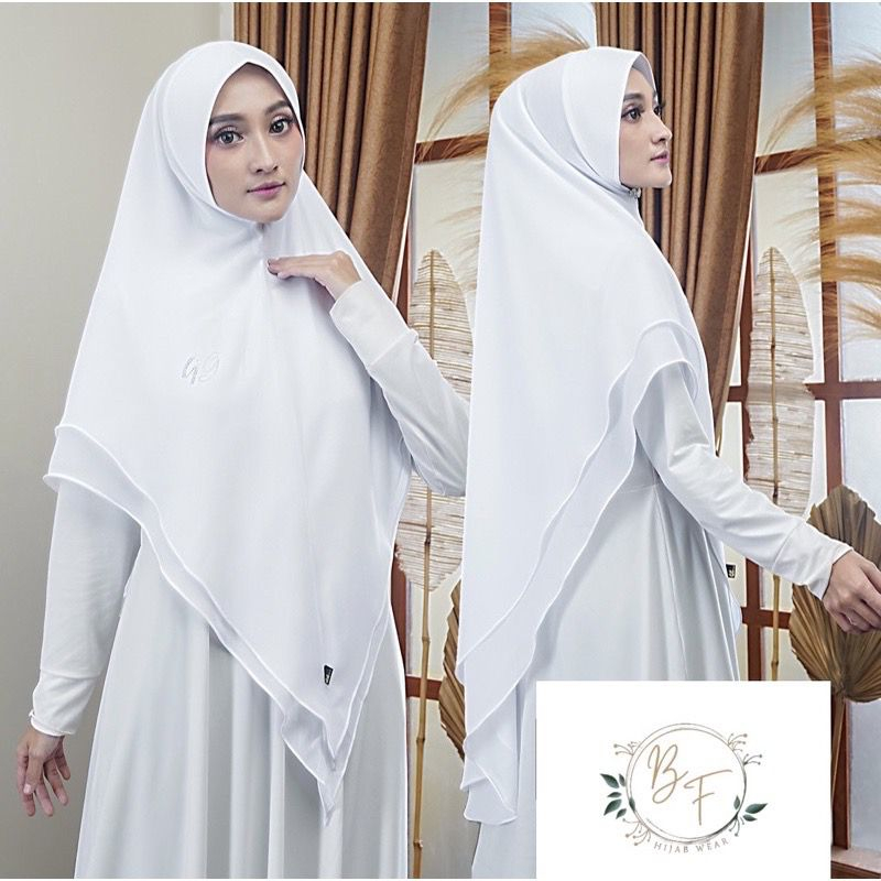 HIJAB KHIMAR 2 LAYER / KERUDUNG KHIMAR JUMBO 2 LAYAR