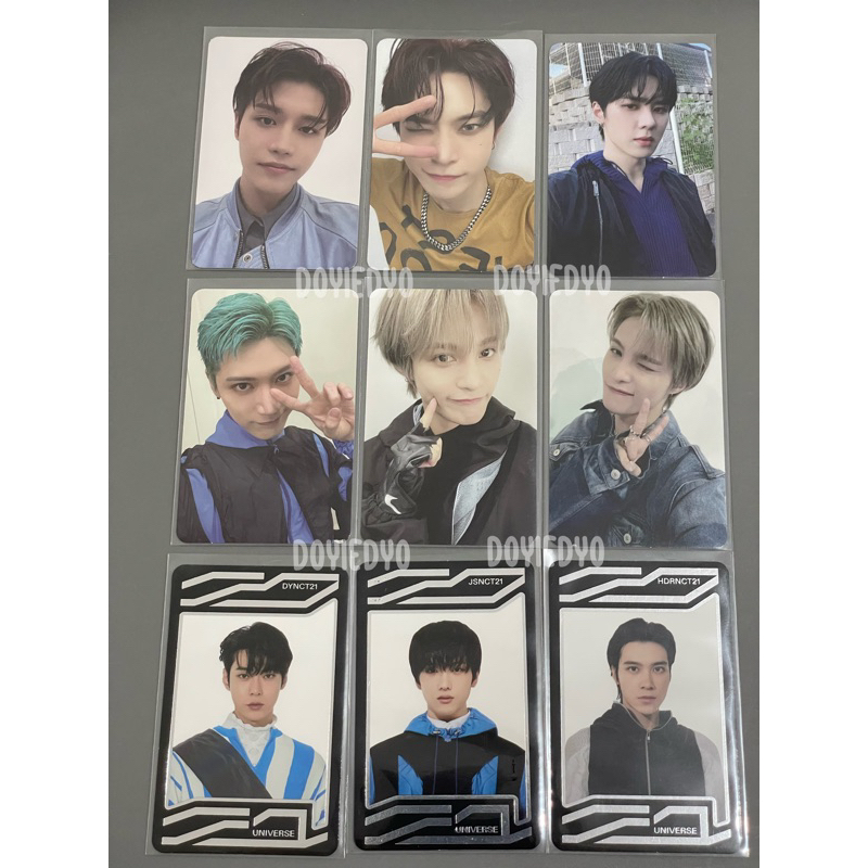 PC NCT 2021 UNIVERSE PHOTOCARD PHOTOBOOK PB UNIVERSE CARD UC JEWEL CASE TAEIL KUN DOYOUNG TEN HENDER