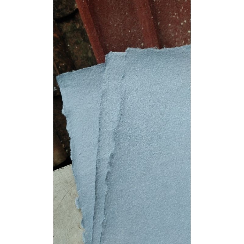 

SustainArt; Kertas Daur Ulang Dusty Blue Tebal 350 gsm ukuran A5, Cocok untuk Letterpress
